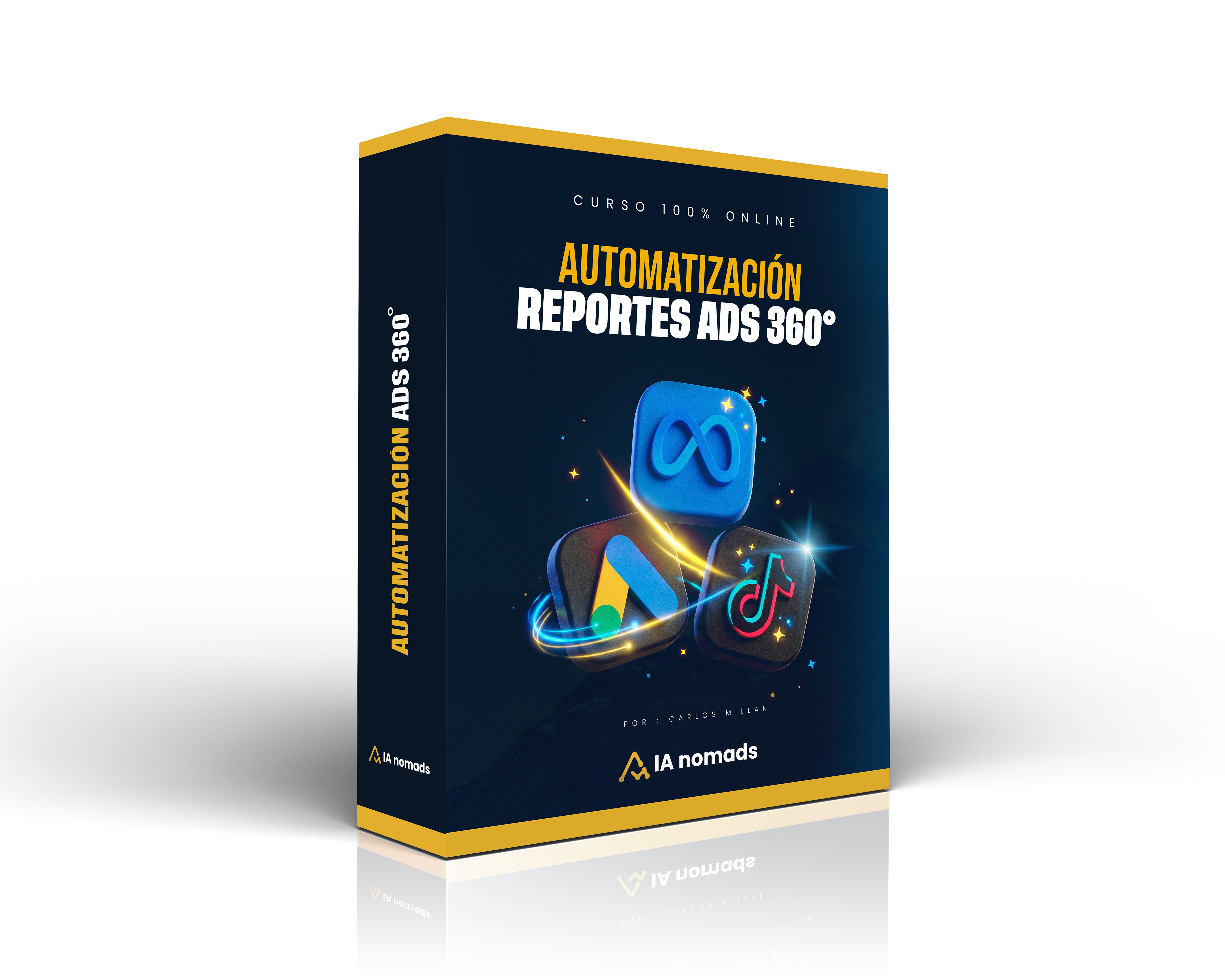 Dashboard centralizado de Meta Ads, Google Ads y TikTok Ads
